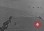 Image of USS Enterprise (CV-6) battling Japanese warplanes Pacific Ocean, 1942, second 30 stock footage video 65675063020