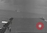 Image of USS Enterprise (CV-6) battling Japanese warplanes Pacific Ocean, 1942, second 38 stock footage video 65675063020