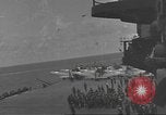 Image of USS Enterprise (CV-6) battling Japanese warplanes Pacific Ocean, 1942, second 41 stock footage video 65675063020