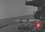 Image of USS Enterprise (CV-6) battling Japanese warplanes Pacific Ocean, 1942, second 42 stock footage video 65675063020