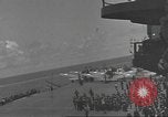 Image of USS Enterprise (CV-6) battling Japanese warplanes Pacific Ocean, 1942, second 43 stock footage video 65675063020
