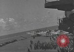 Image of USS Enterprise (CV-6) battling Japanese warplanes Pacific Ocean, 1942, second 44 stock footage video 65675063020