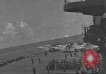 Image of USS Enterprise (CV-6) battling Japanese warplanes Pacific Ocean, 1942, second 45 stock footage video 65675063020