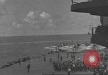 Image of USS Enterprise (CV-6) battling Japanese warplanes Pacific Ocean, 1942, second 52 stock footage video 65675063020