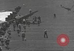 Image of USS Enterprise (CV-6) battling Japanese warplanes Pacific Ocean, 1942, second 54 stock footage video 65675063020