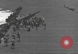 Image of USS Enterprise (CV-6) battling Japanese warplanes Pacific Ocean, 1942, second 58 stock footage video 65675063020