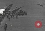 Image of USS Enterprise (CV-6) battling Japanese warplanes Pacific Ocean, 1942, second 60 stock footage video 65675063020