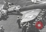 Image of USS Enterprise under attack in Battle of Santa Cruz Island Pacific Ocean, 1942, second 6 stock footage video 65675063026