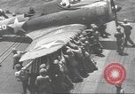 Image of USS Enterprise under attack in Battle of Santa Cruz Island Pacific Ocean, 1942, second 8 stock footage video 65675063026