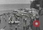 Image of USS Enterprise under attack in Battle of Santa Cruz Island Pacific Ocean, 1942, second 22 stock footage video 65675063026