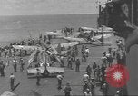 Image of USS Enterprise under attack in Battle of Santa Cruz Island Pacific Ocean, 1942, second 28 stock footage video 65675063026