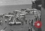 Image of USS Enterprise under attack in Battle of Santa Cruz Island Pacific Ocean, 1942, second 37 stock footage video 65675063026
