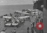 Image of USS Enterprise under attack in Battle of Santa Cruz Island Pacific Ocean, 1942, second 47 stock footage video 65675063026