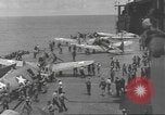 Image of USS Enterprise under attack in Battle of Santa Cruz Island Pacific Ocean, 1942, second 54 stock footage video 65675063026