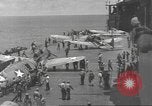 Image of USS Enterprise under attack in Battle of Santa Cruz Island Pacific Ocean, 1942, second 55 stock footage video 65675063026