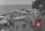 Image of USS Enterprise under attack in Battle of Santa Cruz Island Pacific Ocean, 1942, second 57 stock footage video 65675063026
