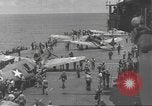 Image of USS Enterprise under attack in Battle of Santa Cruz Island Pacific Ocean, 1942, second 59 stock footage video 65675063026