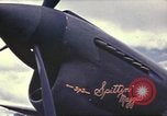 Image of Names on various P-47 aircraft World War 2 United States USA, 1942, second 5 stock footage video 65675063029