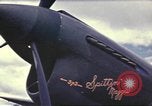 Image of Names on various P-47 aircraft World War 2 United States USA, 1942, second 6 stock footage video 65675063029