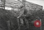 Image of American soldiers in World War 1 trench France, 1917, second 16 stock footage video 65675063069