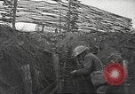 Image of American soldiers in World War 1 trench France, 1917, second 19 stock footage video 65675063069