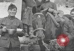 Image of American soldiers eat in World War 1 France, 1917, second 13 stock footage video 65675063070