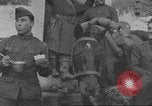 Image of American soldiers eat in World War 1 France, 1917, second 16 stock footage video 65675063070
