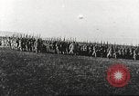 Image of Joint French and American infantry parade Europe, 1918, second 41 stock footage video 65675063075