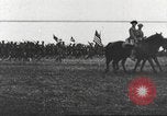 Image of Joint French and American infantry parade Europe, 1918, second 53 stock footage video 65675063075