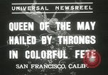 Image of Queen of the May San Francisco California USA, 1937, second 4 stock footage video 65675063189