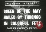 Image of Queen of the May San Francisco California USA, 1937, second 5 stock footage video 65675063189