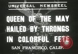 Image of Queen of the May San Francisco California USA, 1937, second 11 stock footage video 65675063189