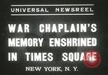 Standbild Duffy Memorial Enthüllungszeremonie New York City USA, 1937, aus Sekunde 5 historischem Filmmaterial Videoclip 65675063192