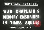 Standbild Duffy Memorial Enthüllungszeremonie New York City USA, 1937, aus Sekunde 7 historischem Filmmaterial Videoclip 65675063192