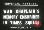 Standbild Duffy Memorial Enthüllungszeremonie New York City USA, 1937, aus Sekunde 8 historischem Filmmaterial Videoclip 65675063192