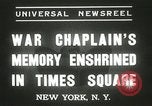 Standbild Duffy Memorial Enthüllungszeremonie New York City USA, 1937, aus Sekunde 9 historischem Filmmaterial Videoclip 65675063192