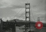 Standbild Golden Gate Bridge Widmung San Francisco California USA, 1937, aus Sekunde 14 historischem Filmmaterial Videoclip 65675063194