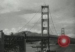 Standbild Golden Gate Bridge Widmung San Francisco California USA, 1937, aus Sekunde 15 historischem Filmmaterial Videoclip 65675063194