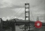 Standbild Golden Gate Bridge Widmung San Francisco California USA, 1937, aus Sekunde 16 historischem Filmmaterial Videoclip 65675063194