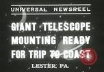 Standbild Montage von Teleskop Lester Pennsylvania USA, 1937, aus Sekunde 3 historischem Filmmaterial Videoclip 65675063195