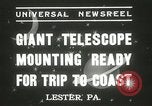 Standbild Montage von Teleskop Lester Pennsylvania USA, 1937, aus Sekunde 4 historischem Filmmaterial Videoclip 65675063195