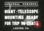 Standbild Montage von Teleskop Lester Pennsylvania USA, 1937, aus Sekunde 7 historischem Filmmaterial Videoclip 65675063195