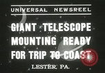 Standbild Montage von Teleskop Lester Pennsylvania USA, 1937, aus Sekunde 8 historischem Filmmaterial Videoclip 65675063195