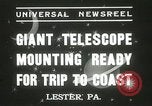 Standbild Montage von Teleskop Lester Pennsylvania USA, 1937, aus Sekunde 9 historischem Filmmaterial Videoclip 65675063195