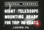 Standbild Montage von Teleskop Lester Pennsylvania USA, 1937, aus Sekunde 10 historischem Filmmaterial Videoclip 65675063195