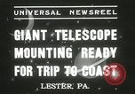 Standbild Montage von Teleskop Lester Pennsylvania USA, 1937, aus Sekunde 11 historischem Filmmaterial Videoclip 65675063195