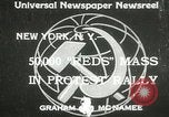 Image of communists New York United States USA, 1933, second 1 stock footage video 65675063198