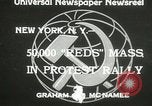 Image of communists New York United States USA, 1933, second 3 stock footage video 65675063198