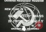 Image of communists New York United States USA, 1933, second 6 stock footage video 65675063198