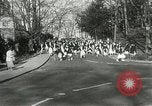 Image of hoop-rolling contest Wellesley Massachusetts USA, 1933, second 12 stock footage video 65675063201